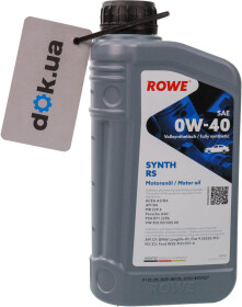 Моторна олива Rowe Synth RS 0W-40 синтетична