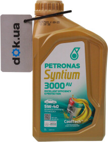 Моторное масло Petronas Syntium 3000 AV 5W-40 синтетическое