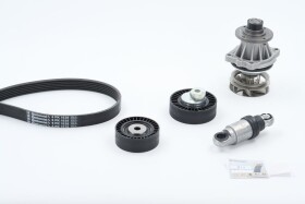 Комплект поликлиновых ремней + помпа Contitech 6pk1538wp2