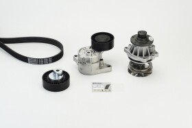 Комплект поликлиновых ремней + помпа Contitech 6pk1555wp2