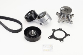 Комплект поликлиновых ремней + помпа Contitech 6pk2140wp1