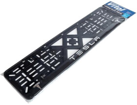 Рамка номерного знака Vitol RN-VCH-15650 черный Tesla