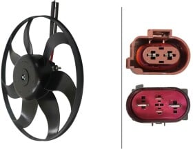 8ew366420141 Behr Hella Вентилятор системы охлаждения двигателя