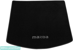 Килимок Sotra Premium ST07376-CH-BLACK чорний з логотипом Mazda