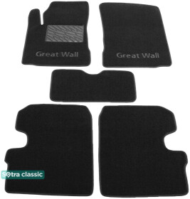 Комплект килимків Sotra Classic ST07516-GD-BLACK чорний з логотипом Great Wall