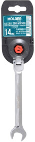 Ключ тріскачка комбінований Molder MT57014 I-подібний 14 мм з шарніром