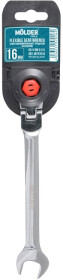 Ключ комбинированный трещоточный Molder MT57016 I-образный 16 мм с шарниром