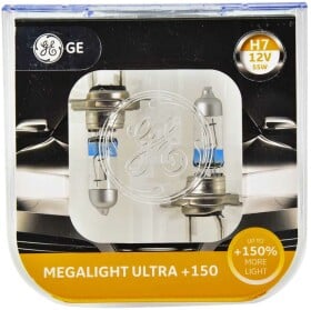 Автолампа General Electric Megalight Ultra +150 H7 PX26d 55 W прозрачно-голубая 58520nxnu2d