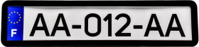 Рамка номерного знака 12 Atelie 951624 цвет черный глянцевый