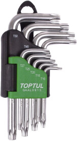 Набір ключів TORX Toptul GAAL0913 T10-T50 9