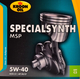 Моторное масло Kroon Oil Specialsynth MSP 5W-40 синтетическое