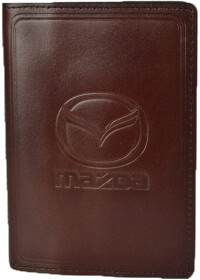 Портмоне-органайзер Poputchik 5053-038P с логотипом Mazda цвет коричневый