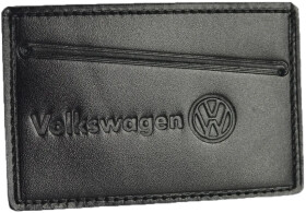 Картхолдер Poputchik 5014-031 з логотипом Volkswagen колір чорний
