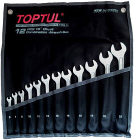 Набір ключів ріжково-накидних Toptul GPAX1202 6-22 мм 12 шт