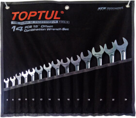 Набір ключів ріжково-накидних Toptul GPAX1402 8-24 мм 14 шт