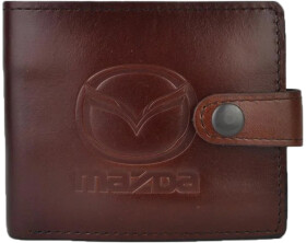 Портмоне-органайзер Poputchik 4022-038P з логотипом Mazda колір коричневий