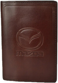 Портмоне-органайзер Poputchik 5141-038P с логотипом Mazda цвет коричневый