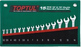 Набір ключів ріжкових Toptul GRAJ1501 3,2-14 мм 15 шт
