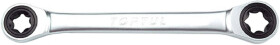Ключ накидной трещоточный Toptul AOAC1418 I-образный E14xE18