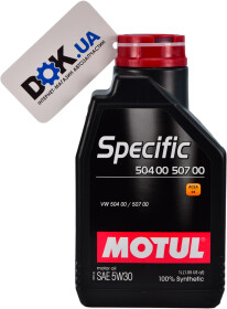 Моторное масло Motul Specific 504 00 507 00 5W-30 синтетическое