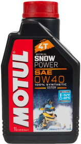Моторное масло 4T Motul SnowPower 0W-40 синтетическое