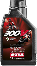 Моторна олива 4Т Motul 300V² Factory Line Off Road 10W-50 синтетична