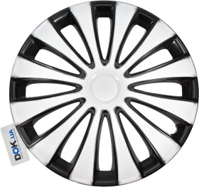 Комплект колпаков на колеса Star GMK цвет белый + черный карбоновая