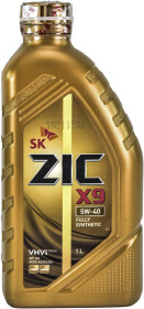 Моторное масло ZIC X9 5W-40 синтетическое