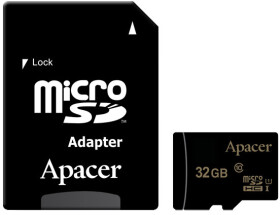 Карта памяти Apacer microSDHC 32 ГБ с SD-адаптером