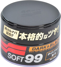 Цветной полироль для кузова SOFT99 Dark &amp; Black Wax темные оттенки