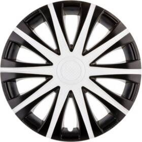 Комплект ковпаків на колеса Star Maybach колір білий + чорний карбонова