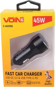 USB зарядка в авто Voin C-45205Q