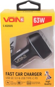 USB зарядка в авто Voin C-63202Q