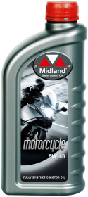Моторное масло 4T Midland Motorcycle 5W-40 синтетическое