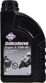 Моторное масло 4T Fuchs Silkolene Super 4 10W-40 полусинтетическое