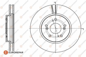 Гальмівний диск Eurorepar 1622807580