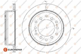 Тормозной диск Eurorepar 1667865580