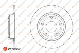 Тормозной диск Eurorepar 1676008480