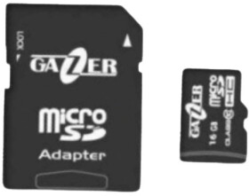 Карта памяти Gazer MicroSD 16 ГБ с SD-адаптером