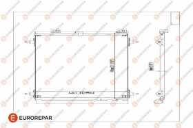 Радіатор кондиціонера Eurorepar 1610161980