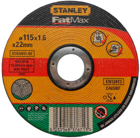 Круг отрезной Stanley FatMax STA32612-QZ 115 мм