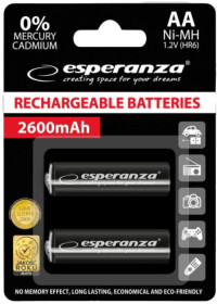 Аккумуляторная батарейка ESPERANZA EZA105 2600 mAh 2 шт