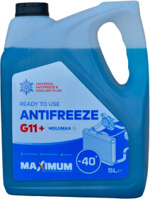 Готовый антифриз Maximum Anti-Freeze G11+ синий -40 °C
