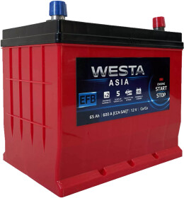 Аккумулятор Westa 6 CT-65-R Asia WAE650