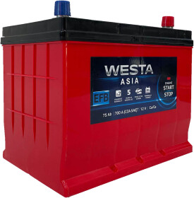 Аккумулятор Westa 6 CT-75-R Asia WAE750
