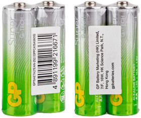 Батарейка GP Super Alkaline 15A21-S2 AA (пальчиковая) 1,5 V 2 шт