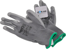 Перчатки рабочие Neo Tools 4131X полиэстеровые серые