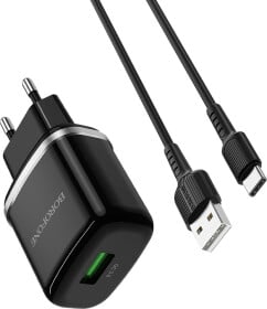 Сетевое зарядное устройство Borofone BA36A High Speed BA36ACB 18 Вт