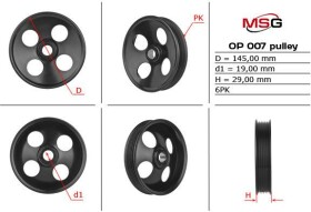 Шкив насоса ГУР MSG op007pul