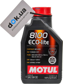 Моторное масло Motul 8100 Eco-Lite 5W-30 синтетическое